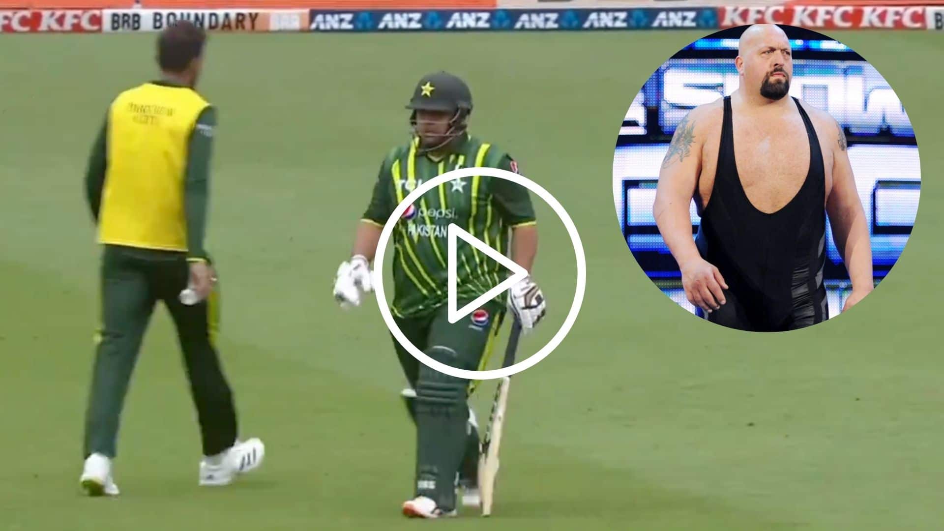 [Watch] Pakistan's Azam Khan Welcomed With WWE Big Show Theme Song During NZ vs PAK 3rd T20I 2024